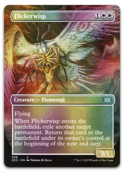 Flickerwisp (Borderless) #339 (Foil) (NM) Double Masters 2022 2X2 Magic MTG - Image 1
