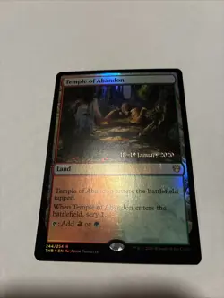 Temple of Abandon Theros Beyond Death Foil Prerelease Promo Magic MTG - Image 1
