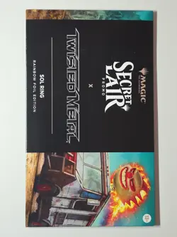 New Sealed MTG Secret Lair Promo x Twisted Metal Sol Ring RAINBOW FOIL - Image 1