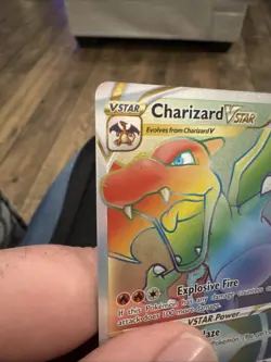 Pokemon TCG Charizard VSTAR Rainbow Secret Rare Card Brilliant Stars 174/172 - Image 3