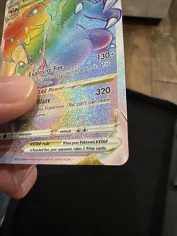 Pokemon TCG Charizard VSTAR Rainbow Secret Rare Card Brilliant Stars 174/172 - Image 5