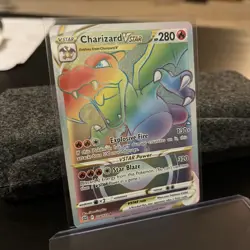 Pokemon TCG Brilliant Stars Charizard VSTAR Rainbow Secret Rare Card 174/172 NM - Image 1
