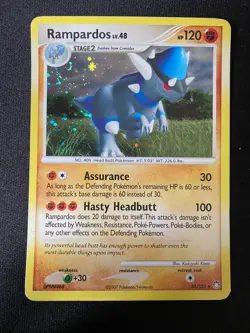 Rampardos 33/123 Holo Rare - Mysterious Treasures 2007 - Pokemon TCG Card MP/LP - Image 1