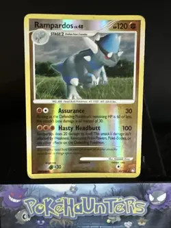 Pokemon Card Rampardos 33/123 Mysterious Treasures Reverse Holo Rare Played - Image 1