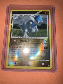 Rampardos 33/123 Reverse Holo Rare D&P Mysterious Treasures Pokemon Card - Image 2
