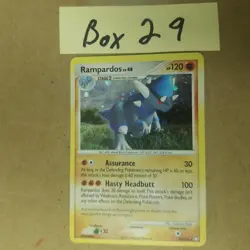 Rampardos 33/123 | Pokemon Card | Mysterious Treasures | Holo | Rare - MP - Image 1