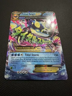 Pokemon TCG Primal Kyogre-EX Primal Clash 55/160 Holo Rare EX 2014 - Image 1