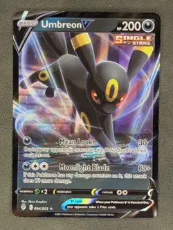 Umbreon V 094/203 Pokemon TCG Ultra Rare SWSH07: Evolving Skies Near Mint - Image 1