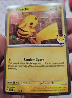 2026 Pokemon Day 30th Anniversary Pikachu 051 Stamped Promo with Fart Swirl! - Image 2
