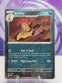 Scrafty Cosmos Holo Pokemon Scarlet & Violet Black Star Promo 188 NM - Image 1