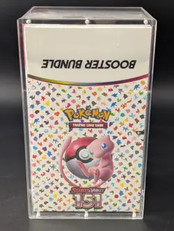 Pokemon 151 SV3.5 Booster Bundle Display Factory Sealed Case W/Acrylic Case - Image 1