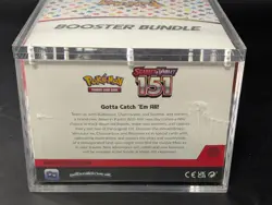Pokemon 151 SV3.5 Booster Bundle Display Factory Sealed Case W/Acrylic Case - Image 3