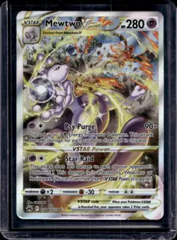 2023 Pokemon SWSH Crown Zenith Mewtwo VST Galarian Gallery #GG44/GG70 - Image 1