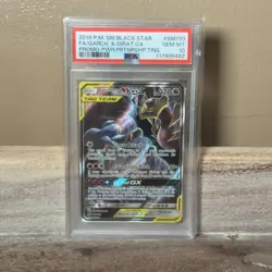 Pokemon TCG SM Black Star Promo Garchomp Giratina GX PSA 10 TAG TEAM SM193 Holo - Image 1