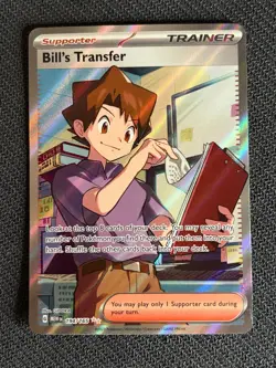 Bill's Transfer 194/165 Scarlet & Violet 151 – Full Art Trainer– NM~Pokemon 151 - Image 1