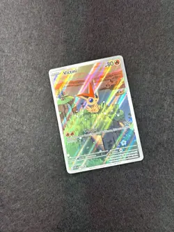 2025 Pokemon SV Black Star Promos SVP EN Victini #208 Illustration Collection - Image 2