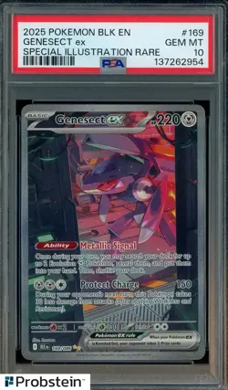 2025 Pokemon BLK EN Special Illustration Rare Genesect ex SIR PSA 10 - Image 1