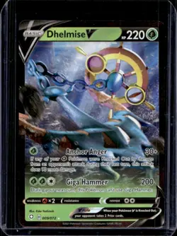 2021 Pokemon SWSH Shining Fates Dhelmise V #009/072 - Image 1
