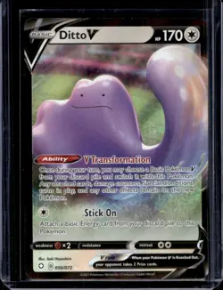 2021 Pokemon SWSH Shining Fates Ditto V #050/072 - Image 1
