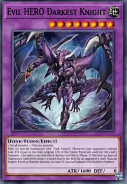 Evil HERO Darkest Knight - SUDA-EN033 - Common - Yu-Gi-Oh! 1st Ed - Image 1