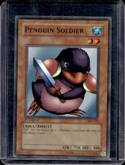 2003 Yu-Gi-Oh! Starter Deck Joey 1st Edition Penguin Soldier #SDJ-022 - Image 1