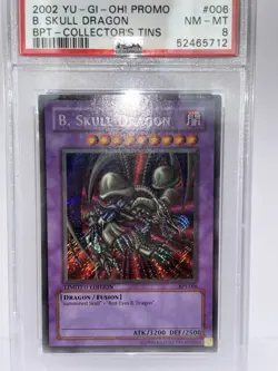 2002 YU-GI-OH! B. SKULL DRAGON COLLECTOR'S TINS BPT-006 PSA 8 MINT - Image 2