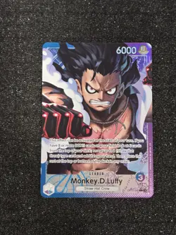 One Piece Monkey D. Luffy OP11-040 A Fist of Divine Speed Alt Art Leader English - Image 1