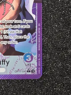 One Piece Monkey D. Luffy OP11-040 A Fist of Divine Speed Alt Art Leader English - Image 5