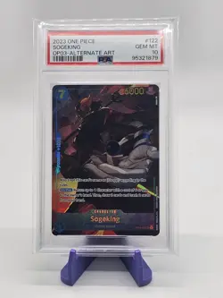 One Piece TCG - Sogeking OP03-122 Alt Art English PSA 10 - Image 1