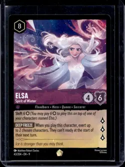 2025 Disney Lorcana Fabled Elsa Spirit Of Winter #43/204 - Image 1