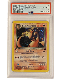 Pokemon Dark Charizard 4/82 Team Rocket 1st Edition Holo Vintage PSA 5 - Image 1