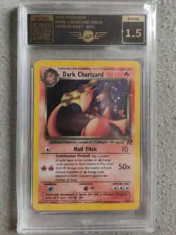 Pokemon TCG Dark Charizard 4/82 Team Rocket Holo AP 1.5 ( PSA 1) - Image 3