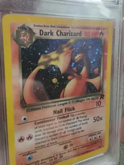 Pokemon TCG Dark Charizard 4/82 Team Rocket Holo AP 1.5 ( PSA 1) - Image 4