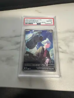 2025 POKEMON SVP EN-SV BLACK STAR PROMO #207 STEVEN'S BELDUM PSA 10 - Image 1