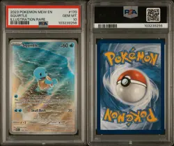 2023 POKEMON MEW EN-151 ILLUSTRATION RARE #170 SQUIRTLE PSA 10 - Image 5