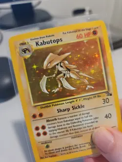 Pokemon TCG Kabutops Fossil Holo Card 9/62 Unlimited Rare - Image 2