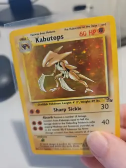 Pokemon TCG Kabutops Fossil Holo Card 9/62 Unlimited Rare - Image 3