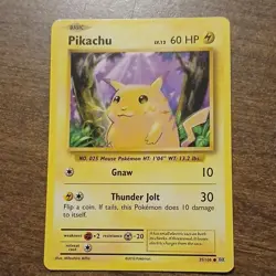 Pokemon TCG Pikachu Evolutions Regular Common Card 35/108 Basic 60HP - Image 1