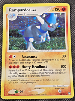 Rampardos 33/123 Holo Rare - Mysterious Treasures 2007 - Pokemon TCG Card MP/LP - Image 1