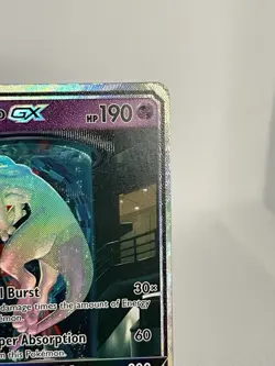 Pokemon Mewtwo GX TCG Shining Legends Holo Card 78/73 Secret Rare - Image 3