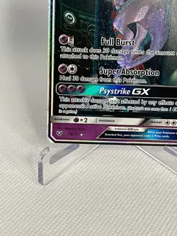 Pokemon Mewtwo GX TCG Shining Legends Holo Card 78/73 Secret Rare - Image 5