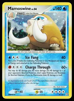 Mamoswine 9/146 Holo Rare Legends Awakened Pokemon Card - Image 1