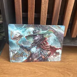 Tempest Angler Art Card (Gold-Stamped Signature) - MTG: Bloomburrow - NM - Image 1