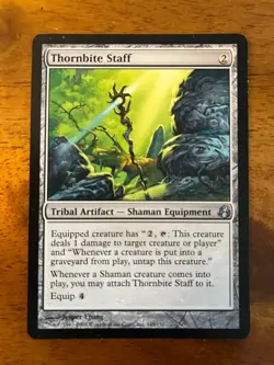 Thornbite Staff - Lightly Played LP - Morningtide - MTG: Magic the Gathering - Image 1