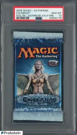 2006 Magic The Gathering Coldsnap Foil Pack (Adarkar Valkyrie) PSA 10 GEM MINT - Image 1