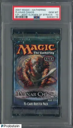 2007 Magic The Gathering Planar Chaos Foil Pack (Jedit Ojanen Of Efrava) PSA 10 - Image 1