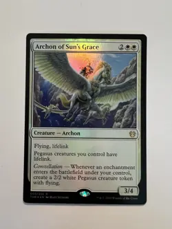 Archon of Sun's Grace - FOIL - MTG Theros Beyond Death - NM - Image 1
