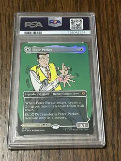 2025 MTG MARVEL'S SPIDER-MAN #0232 AMAZING SPIDER-MAN/PETER PARKER PSA 10 - Image 2