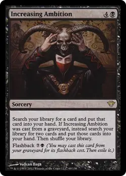 INCREASING AMBITION mtg LP Dark Ascension 1 Rare - Image 1