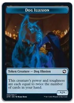 Dog Illusion Token #3 (NM) Forgotten Realms AFR Magic MTG - Image 1